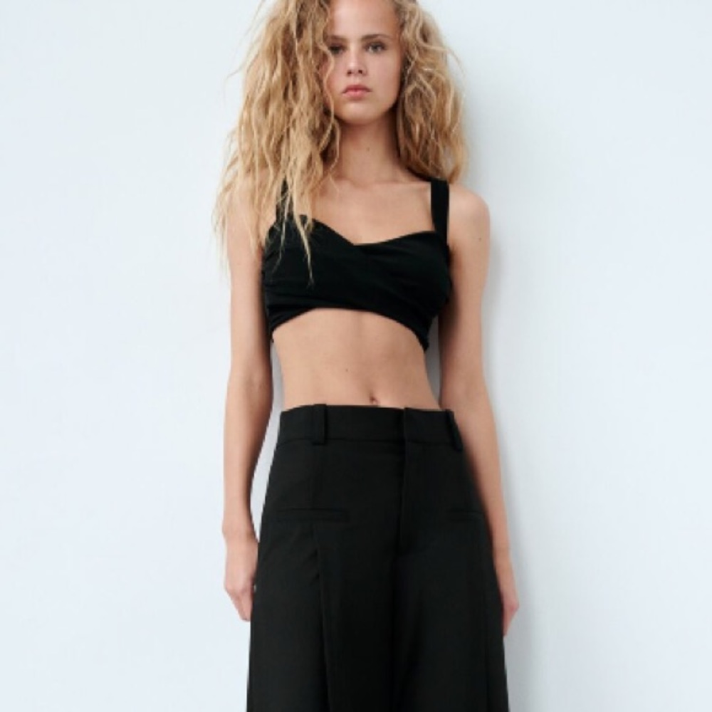 Zara Black Crop Top